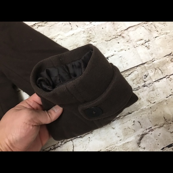 L.L.Bean Brown Pea Coat - Picture 4 of 8